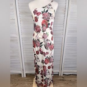 NANAMACS "Own the Evening" One Shoulder Satin Slip Dress-Large